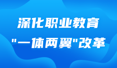 关注 | 教育部:深化职业教育“一体两翼”改革
